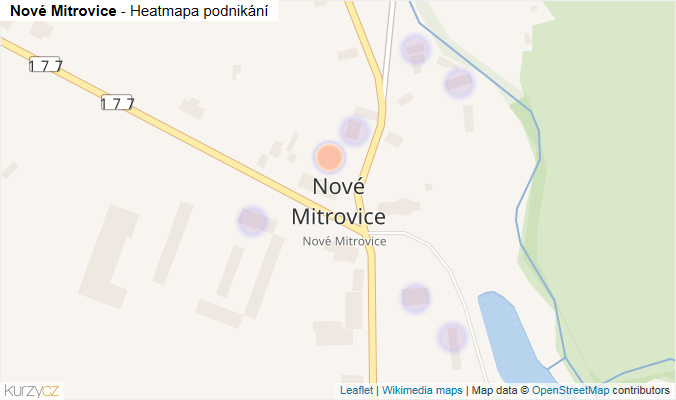 Mapa Nové Mitrovice - Firmy v části obce.