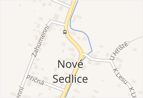 Hlavní v obci Nové Sedlice - mapa ulice