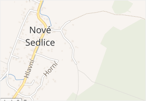K Lesu v obci Nové Sedlice - mapa ulice