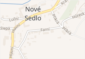 Farní v obci Nové Sedlo - mapa ulice