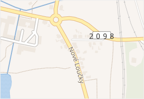 Nové Loučky v obci Nové Sedlo - mapa ulice