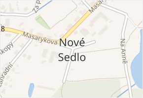 Nové Sedlo v obci Nové Sedlo - mapa části obce