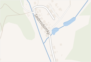 Sedmidomky v obci Nové Sedlo - mapa ulice