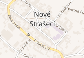 Al. Jiráska v obci Nové Strašecí - mapa ulice