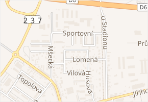 Máchova v obci Nové Strašecí - mapa ulice