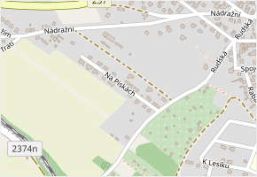 Na Pískách v obci Nové Strašecí - mapa ulice