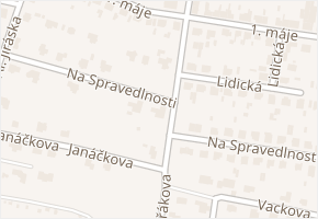 Na Spravedlnosti v obci Nové Strašecí - mapa ulice