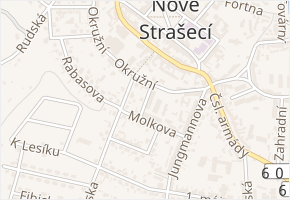 Příčná v obci Nové Strašecí - mapa ulice