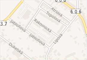 Rakovnická v obci Nové Strašecí - mapa ulice