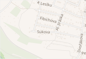 Sukova v obci Nové Strašecí - mapa ulice