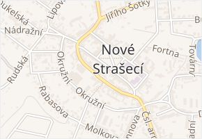 Úzká v obci Nové Strašecí - mapa ulice