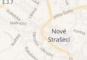 Vítězslava Hálka v obci Nové Strašecí - mapa ulice