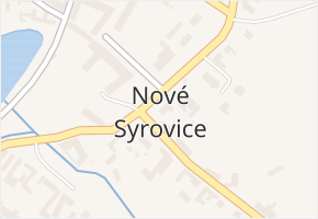 Nové Syrovice v obci Nové Syrovice - mapa části obce