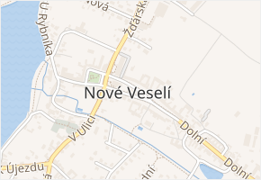 Na Městečku v obci Nové Veselí - mapa ulice