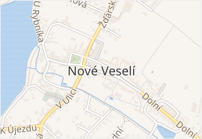 V Ulici v obci Nové Veselí - mapa ulice