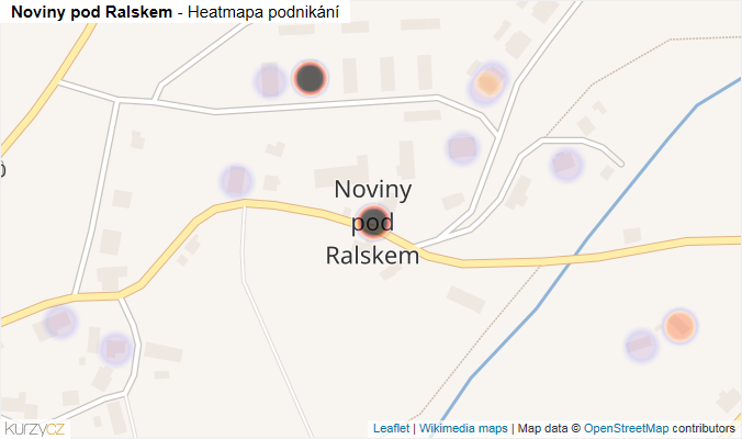 Mapa Noviny pod Ralskem - Firmy v části obce.
