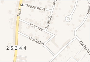 Husova v obci Novosedlice - mapa ulice