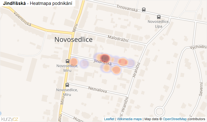 Mapa Jindřišská - Firmy v ulici.