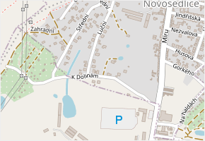 K Dolinám v obci Novosedlice - mapa ulice
