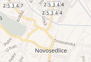 Kostelní v obci Novosedlice - mapa ulice