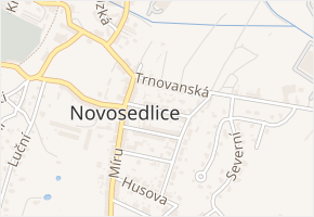 Malodrážní v obci Novosedlice - mapa ulice