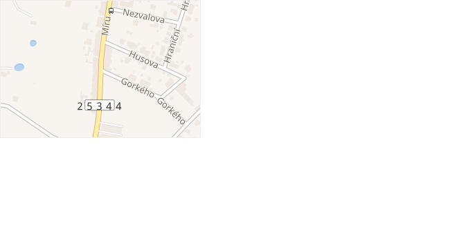 Míru v obci Novosedlice - mapa ulice