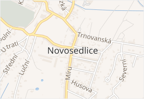 Novosedlice v obci Novosedlice - mapa části obce
