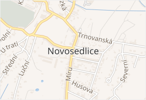 Sukova v obci Novosedlice - mapa ulice