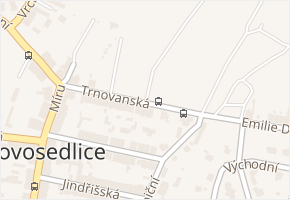 Trnovanská v obci Novosedlice - mapa ulice
