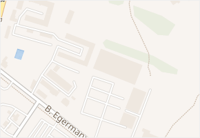 B. Egermanna v obci Nový Bor - mapa ulice