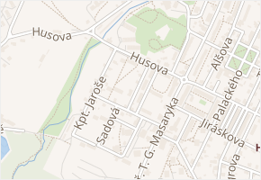 Bezručova v obci Nový Bor - mapa ulice