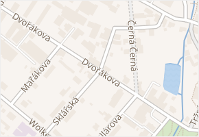 Dvořákova v obci Nový Bor - mapa ulice