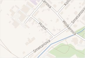 Hutní v obci Nový Bor - mapa ulice