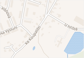 Ke Koupališti v obci Nový Bor - mapa ulice