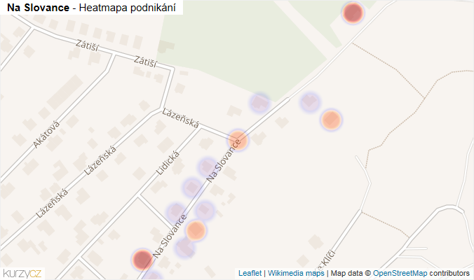 Mapa Na Slovance - Firmy v ulici.