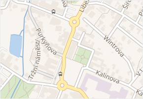 nám. Míru v obci Nový Bor - mapa ulice