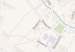 Severní v obci Nový Bor - mapa ulice