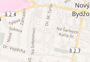 Družstevní v obci Nový Bydžov - mapa ulice
