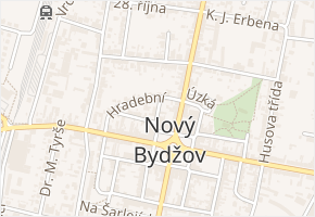 Jánská v obci Nový Bydžov - mapa ulice