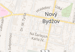 Korneliova v obci Nový Bydžov - mapa ulice