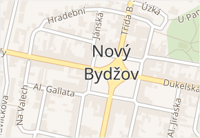 Masarykovo náměstí v obci Nový Bydžov - mapa ulice