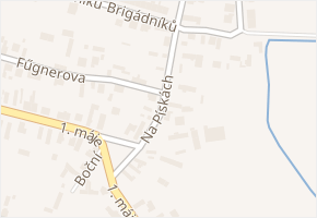 Na Pískách v obci Nový Bydžov - mapa ulice