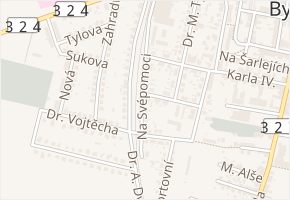 Na Svépomoci v obci Nový Bydžov - mapa ulice