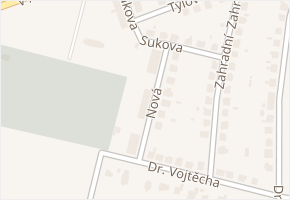 Nová v obci Nový Bydžov - mapa ulice