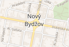 Nový Bydžov v obci Nový Bydžov - mapa části obce