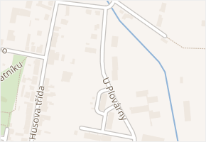 U Plovárny v obci Nový Bydžov - mapa ulice