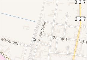 Vrchlického v obci Nový Bydžov - mapa ulice