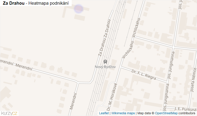 Mapa Za Drahou - Firmy v ulici.