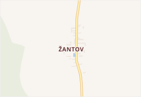 Žantov v obci Nový Bydžov - mapa části obce