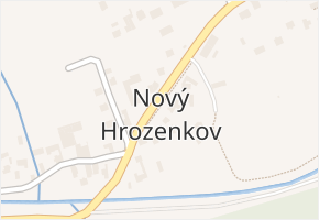 Nový Hrozenkov v obci Nový Hrozenkov - mapa části obce